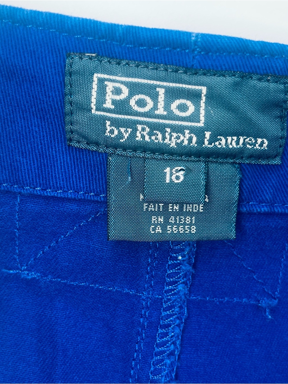 Ralph Lauren Boy’s Royal Blue Cotton Shorts - Picture 3 of 6